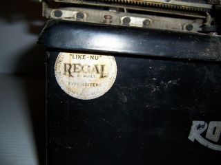 Antique Royal Model 10 Typewriter Single Beveled Glass Sides Serial X - 929260 8