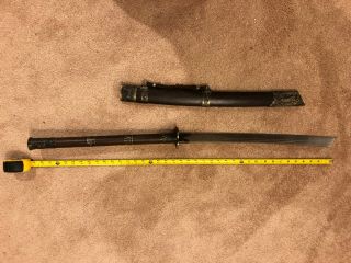 Large Chinese Sword.  Extremely sharp carbon steel Blade.  not a fake blade 2