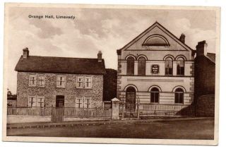 Limavady,  Orange Hall,  B & W,  P/card,  Londonderry / Ireland,  From Set 8537,  C 50