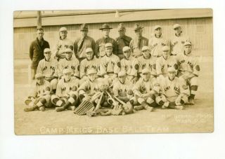 Rare Rppc Wwi Camp Meigs Baseball Team Washington,  Dc C 1917