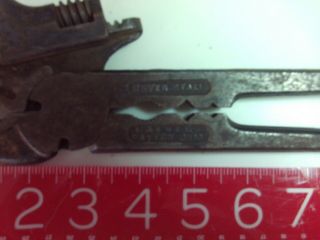 Vintage Mathews Never Stall Multi Tool Pliers Monkey Wrench Windmill Antique Odd 3