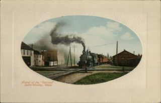 Sedro - Woolley Wa Rr Train Station Pacific Novelty Co C1910 Postcard