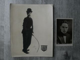 Charlie Chaplin Portrait By Albert Witzel Walkers Mutual Chaplins & Rp Postcard