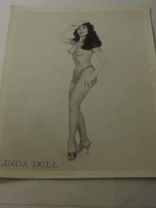 Linda Doll Dancer Vintage Black White 8 " X 10 " Photo
