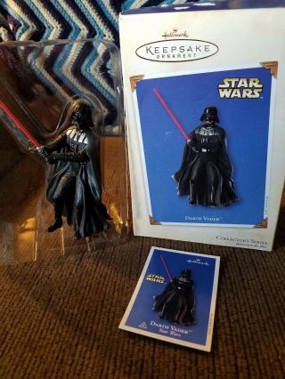 Hallmark Keepsake Ornament Star Wars Darth Vader 2002.  Collectors 6th In Series