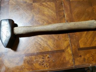 Vintage Cross Peen Blacksmith Hammer 3lb 10 Total Weight