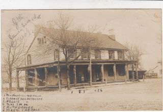 Rppc Real Photo By Thornboro Hotel,  Dayton Nj South Brunswick Nj 1906