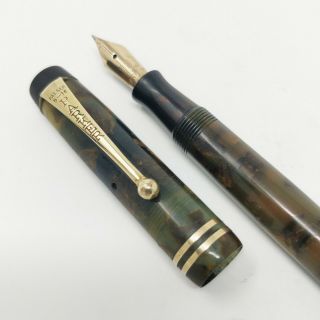 Parker " Thrift Time " Fountain Pen With 14k Fine Nib - Restored
