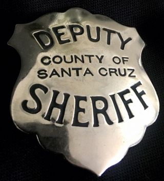 1930’s Santa Cruz County Badge - Ed Jones Hallmark