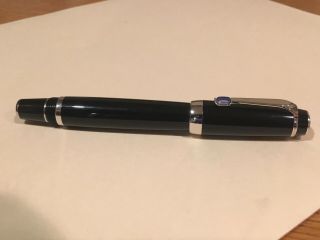 Mont Blanc Boheme Blue With Sapphire Rollerball Mini 4.  3 Inches Pen