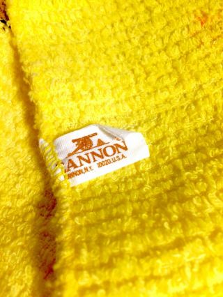 Vtg Cannon Terry Cloth Hand Dish Towel 2 Wash Cloth Merry Mushroom Butterfly Mod 5