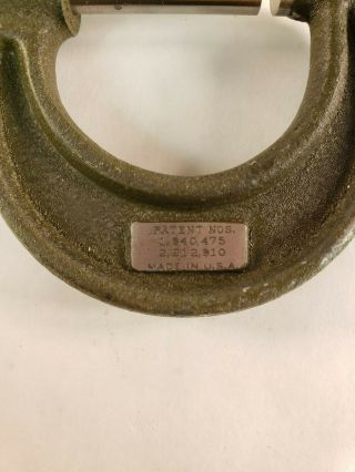 Vintage Lufkin No.  1941 Micrometer Tool - 0 - 1” - Machinist Mill W/ Paperwork 5
