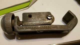 Vintage Imperial Brass Mfg Co Tube Cutter 127 F Usa Early Patent No 2126951