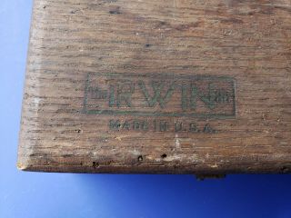 Vintage Irwin 13pc Auger Drill Bit Set Wooden Box The Irwin Bit USA 4