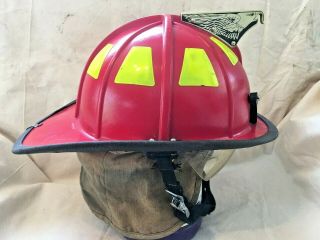 CAIRNS 1044 RED HELMET WITH DEFENDER HID - A - WAY SHIELD EAGLE COMPLETE 4