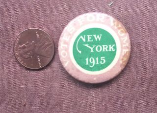 Rare Votes For Women Suffrage Celluloid Pinback York Button Badge Pin