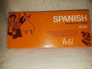 Vis - Ed Vintage Spanish Vocabulary Cards 71