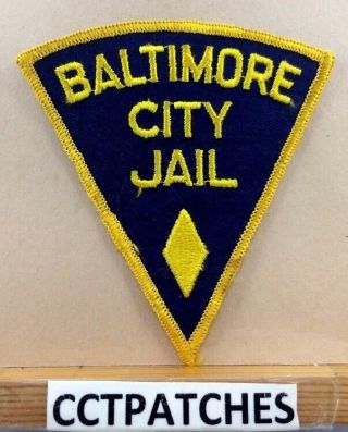 Baltimore City,  Maryland Jail (corrections,  Police) Shoulder Patch Md