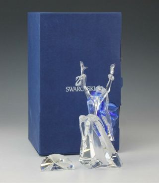 Retired Swarovski Austrian Crystal Isadora 7400 Art Glass Figurine Box Jba