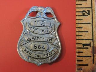 Obsolete Us Equipment For Mail Post Office Department Badge 564 Tdbr