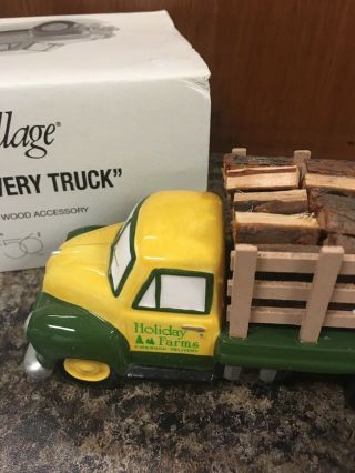 Dept 56 Snow Village Firewood Delivery Truck 54864 2