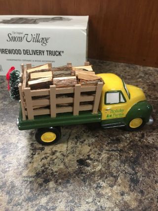 Dept 56 Snow Village Firewood Delivery Truck 54864 5