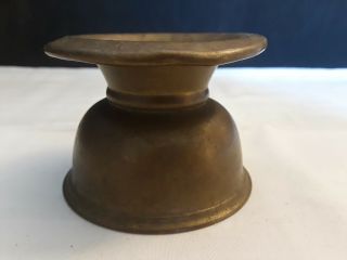 Old Vintage Collectible Brass Spittoon Pot Tabletop Spittoon Tobacco