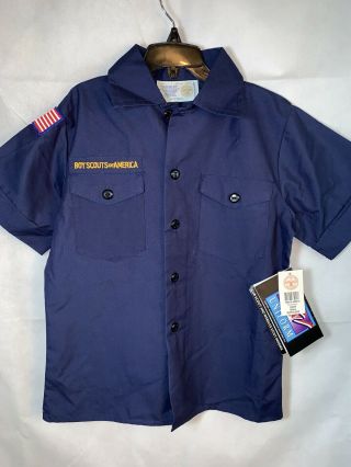 Cub Scout Blue Youth Small Uniform Shirt Official Boy Scouts Of America Nwt