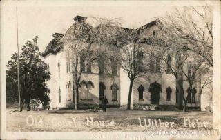 Rppc Edward Davis Wilber,  Ne Old Court House Saline County Nebraska Postcard