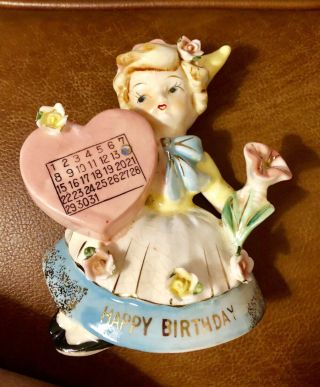 Vintage May Happy Birthday Dutch Girl Figurine