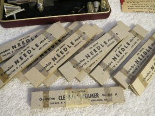 Model A Thayer & Chandler Artist Air Brush with Case Instructions Needles Parts 3