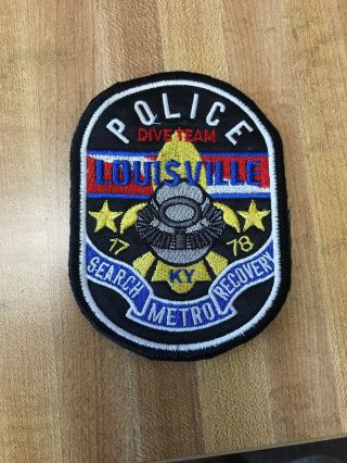 Luisville Police Recovery Patch Kentucky State