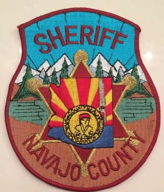 Navajo County Az Sheriff Vintage Patch