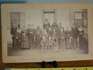 Keene N.  H.  Cabinet Card Family Group At The Home Of W.  C.  Bigelow C.  1883