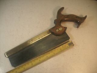 Thos.  Turner 8 " Open Handle Brass Back Dovetail Saw
