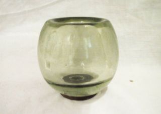 Jan Barboglio Glass Votive Candle Holder Or Bud Vase 3 1/2 " Tall