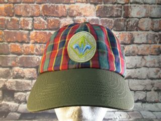 Bsa Boy Scouts Of America Webelos Cub Scout Twill Baseball Cap Hat Plaid M/l