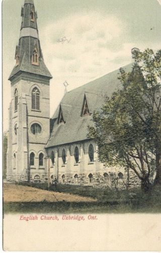 English Church - Uxbridge,  Ontario 1905 (ontario Co)