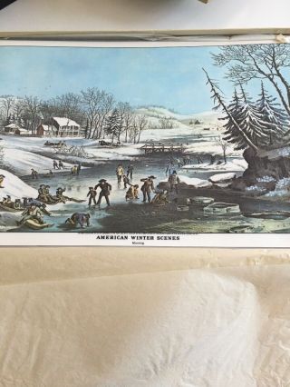 Set of 6 Currier and Ives Placemats 5
