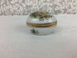 Vintage Limoges French Ceramic Egg 4