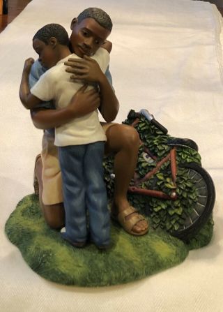 1999 “part Of Growing " Brenda Joysmith " Our Song " Collectible Figurine Bicycle