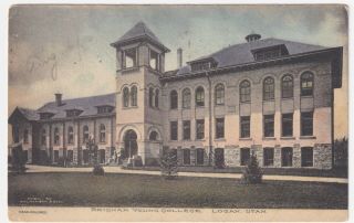 Utah Logan Brigham Young College Posted 1910 To Irwin Harris,  London,  Ontario