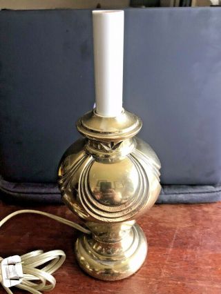 Stiffel Solid Brass Table/desk Lamp Vintage Small