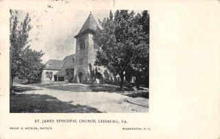 Leesburg Virginia St James Episcopal Church Vintage Postcard Jg236494