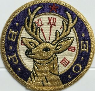 Benevolent Protective Order BPOE Elks Logo Souvenir Round Embroidered Patch 2
