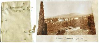 Early 1900s Photo Album: Villa Alberti,  Florence Italy,  Scenes,  Employees,