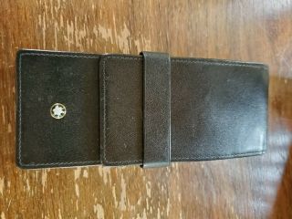 Mont Blanc Meisterstuck 3 Pen Leather Pouch Authentic - Look At Pics