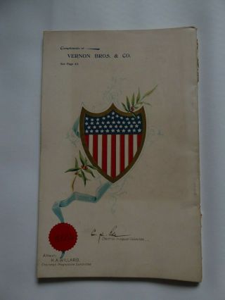 Official Programme Inaugural Ceremonies 1897 William McKinley 2