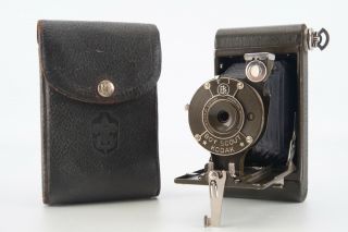 Antique 1927 Eastman Kodak Boy Scout 127 Film Camera With Case V05