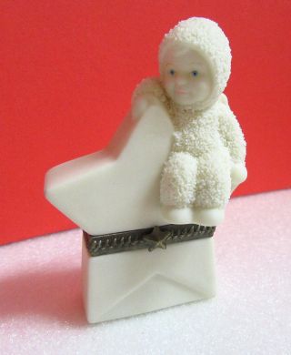 Dept.  56 Snowbaby Star Snowbabies Hinged Box Figurine